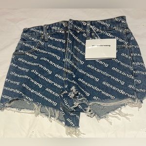 Alexander Wang Jean Short. NEW! Never Worn